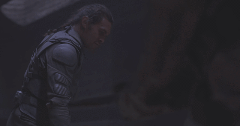 Jason Momoa's ready to avenge his Khaleesi, albeit in an entirely different universe. (Gif: Warner Bros.)