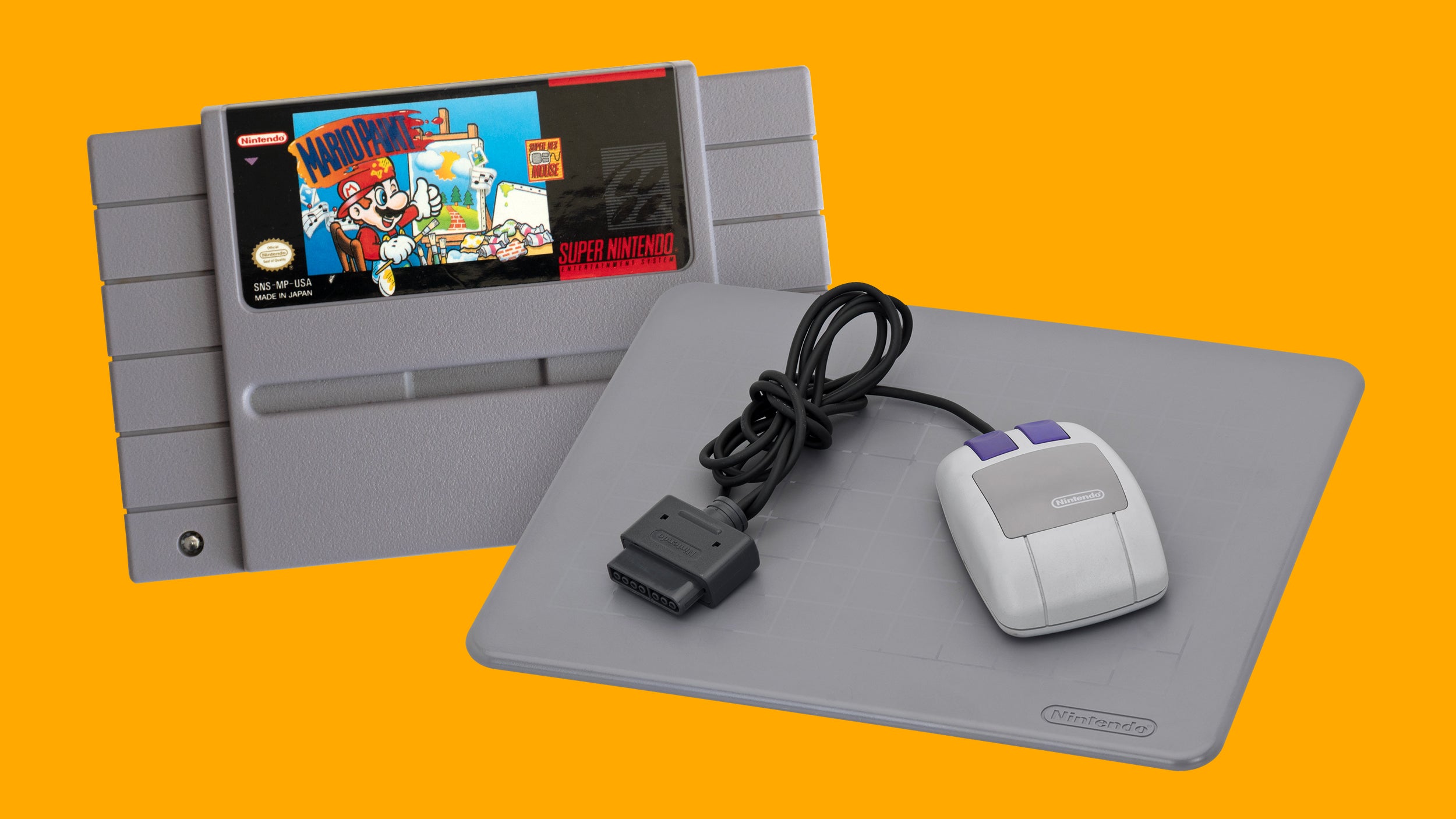 Jogo Super Nintendo SNES - Mario Paint c/ Mouse - FF Games - Videogames  Retrô