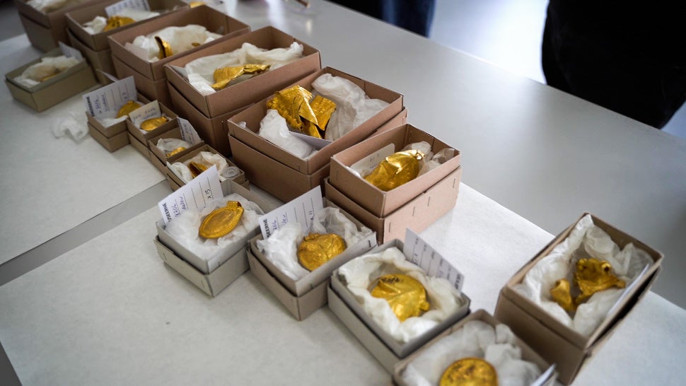 The relics will go on display in a museum in early 2022.  (Image: Conservation Centre Vejle)