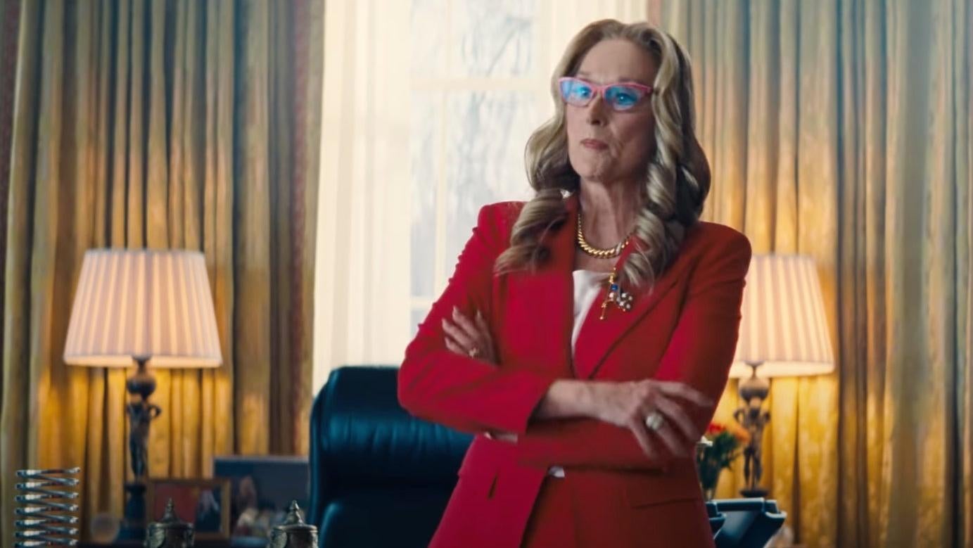 President Meryl Streep? Yes, ok. (Screenshot: Netflix)
