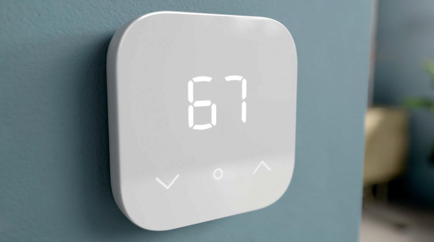 A very unassuming Alexa-powered smart thermostat. (Screenshot: Amazon)