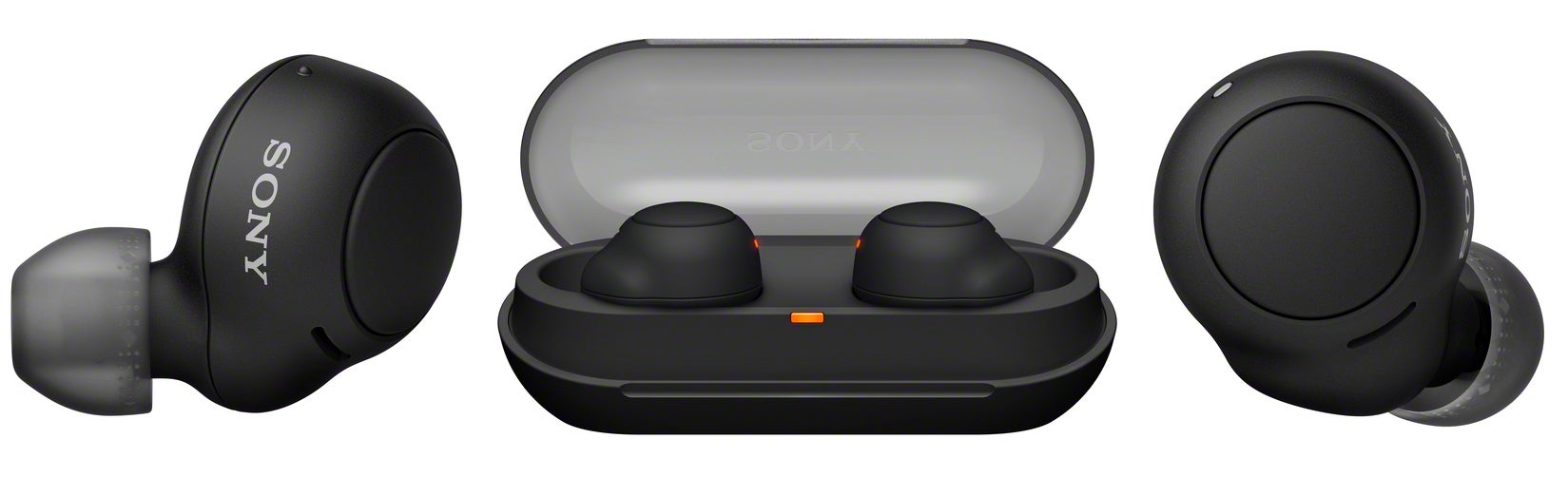 The new Sony WF-C500 wireless earbuds look similar to the company's WF-1000XM4, but with a smaller and lighter design that might better stay put in some user's ears. (Image: Sony)