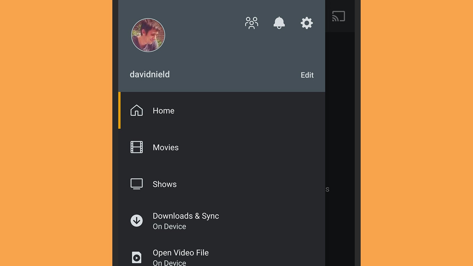 Your media files will appear sorted and organised on the devices you connect. (Screenshot: Android)