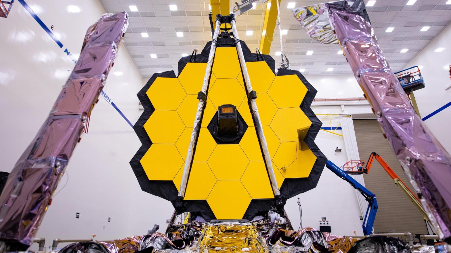 The fully assembled James Webb Space Telescope. (Image: NASA)