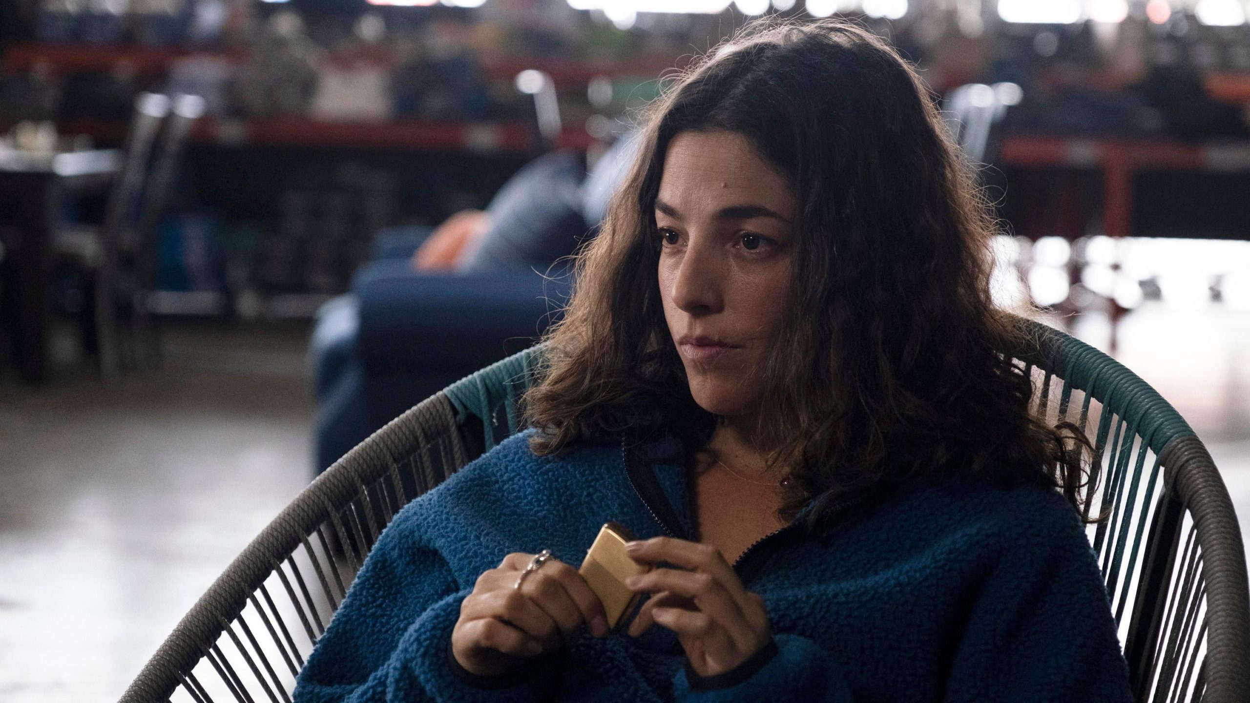 Hero (Olivia Thirlby) is contemplating a new life. (Image: FX)