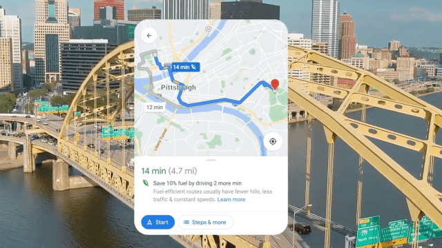 Google Maps Rolls Out ‘Eco-Friendly’ Routes