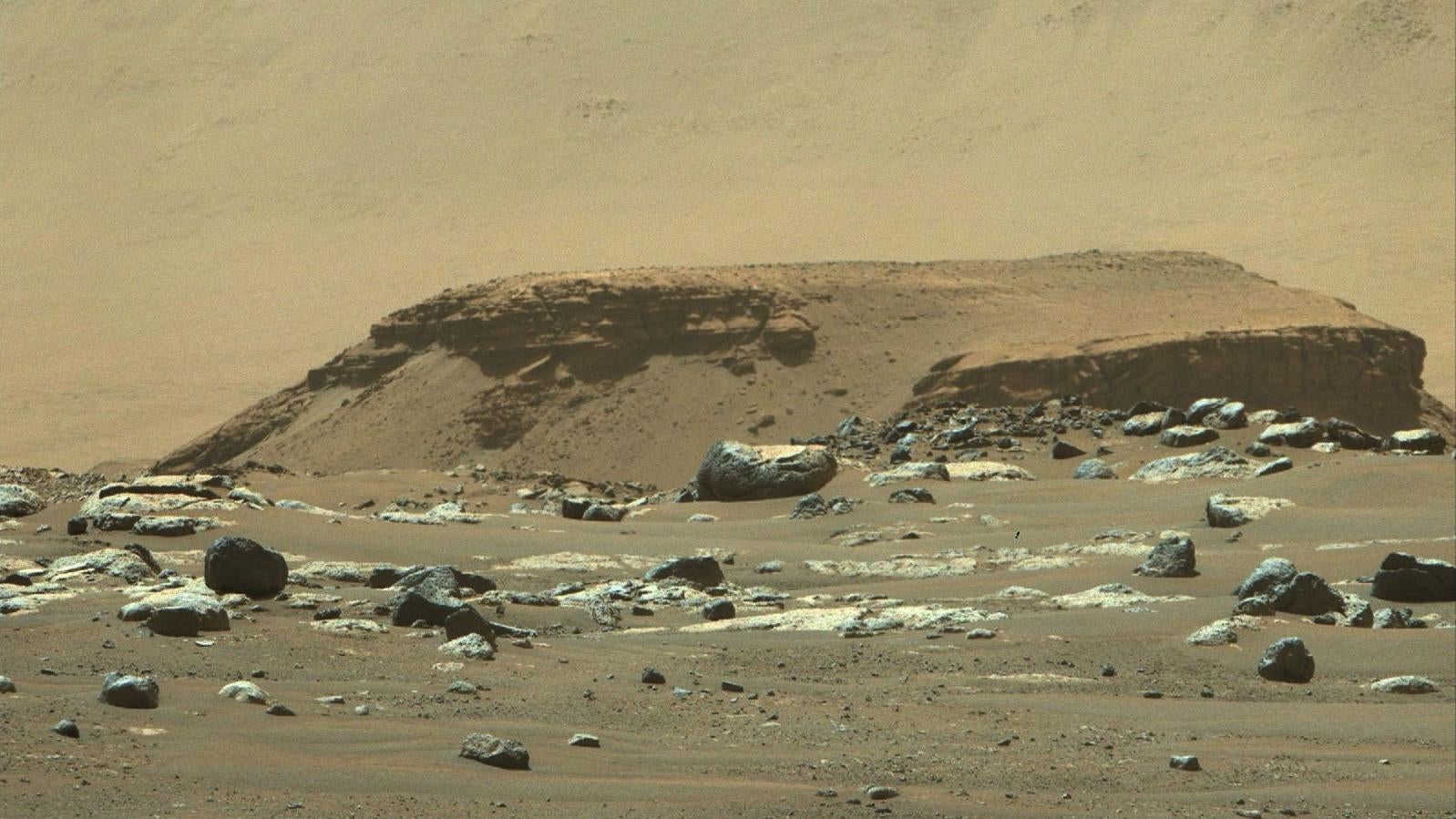 Perseverance Rover Images Reveal Ancient History of a Water-Soaked Martian Crater