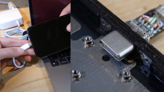 Engineer One-Ups Apple By Adding a Working USB-C Port to an iPhone