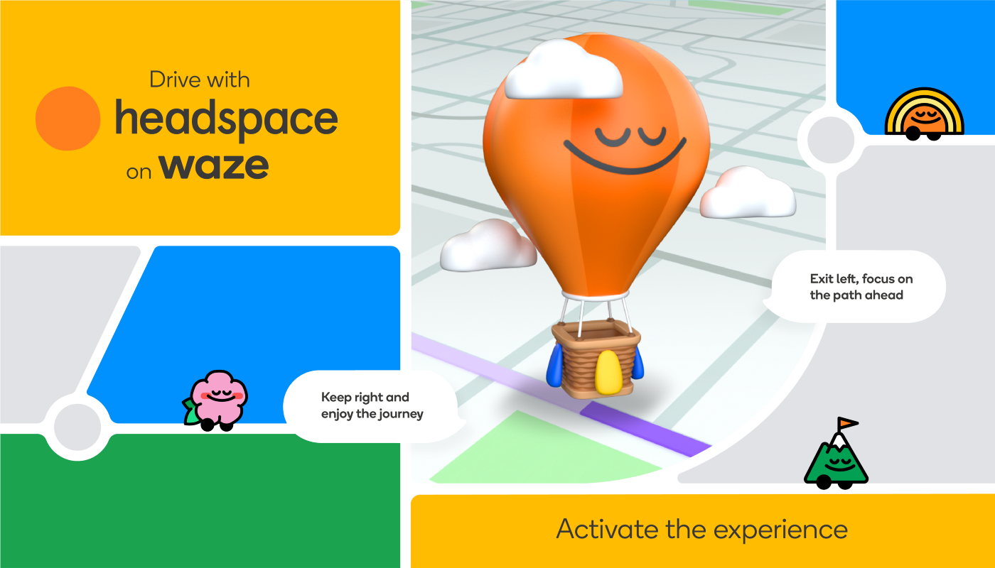 Waze and Headspace Want You to ‘Find More Joy’ While You Drive, Whatever That Means