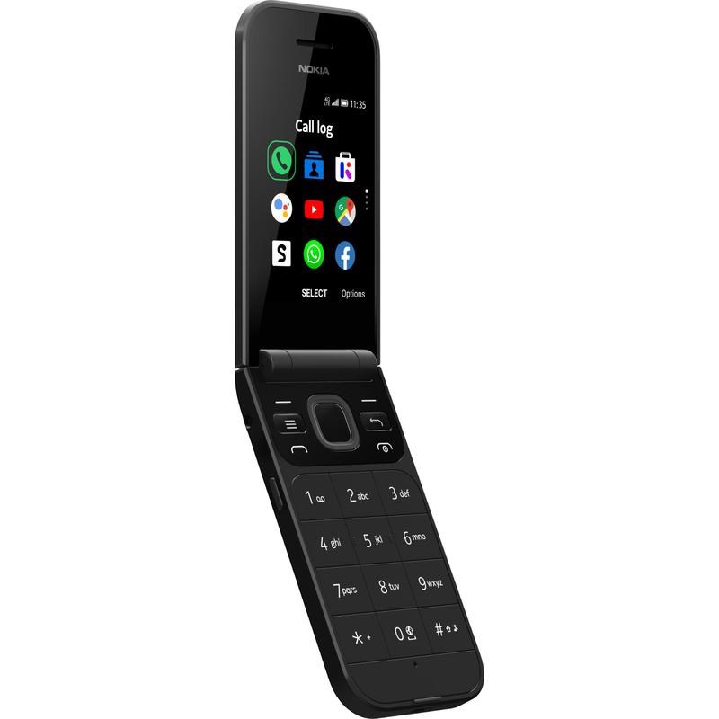 The Nokia 2720 Flip phone in its open state