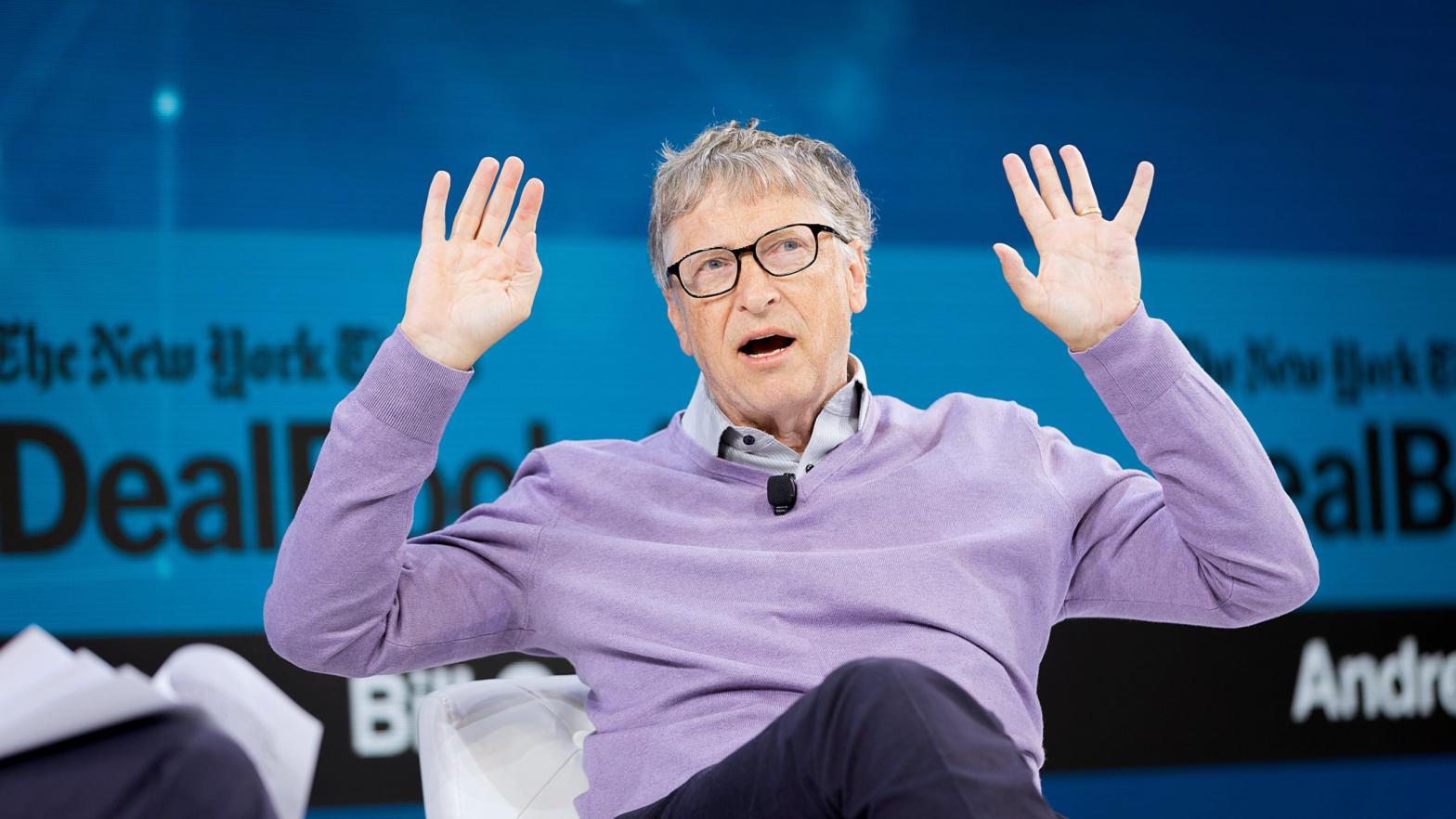 Microsoft founder Bill Gates, seen here speaking at the November 2019 New York Times Dealbook conference on his role as the co-chair of the Bill & Melinda Gates Foundation. (Photo: Mike Cohen / Getty Images for the New York Times, Getty Images)