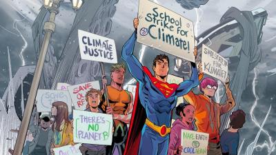 DC Comics Thinks Superman’s Best Climate Action Is Protest, Not Literally His Frozen Breath
