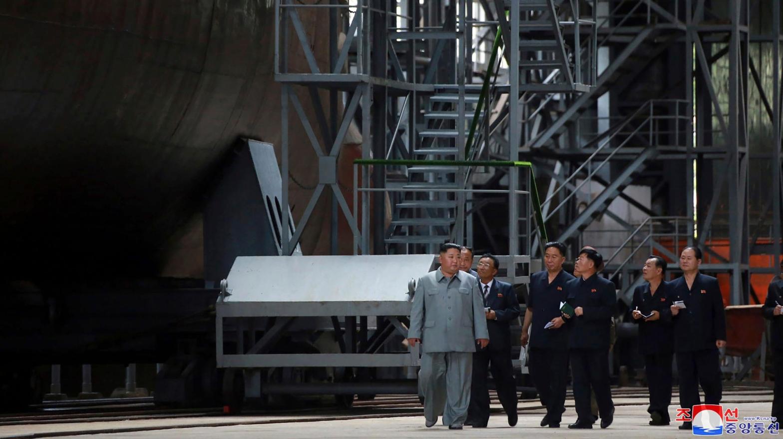 File photo of North Korean dictator Kim Jong Un inspecting a submarine on July 23, 2019. (Photo: Korean Central News Agency/Korea News Service via AP, AP)
