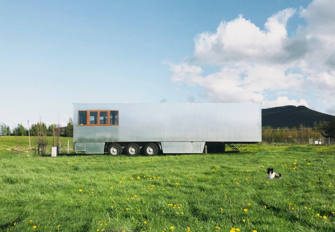 You Can Now Sleep in a Retired Semi Truck Trailer Tiny House