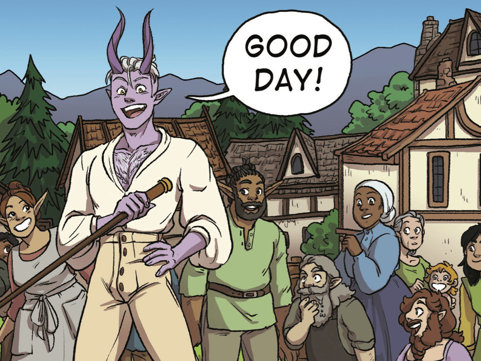 Good day, indeed, party prince of mystery. (Image: Kendra Wells/Iron Circus Comics)