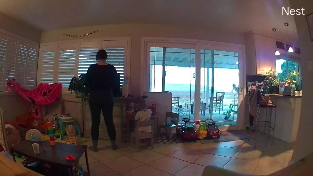 An evening snapshot of our backs with the new indoor Nest Cam. (Screenshot: Florence Ion / Gizmodo)