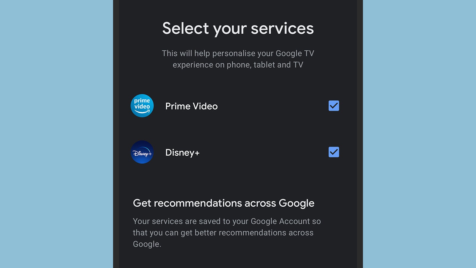 Google TV brings multiple streaming services together. (Screenshot: Google TV)