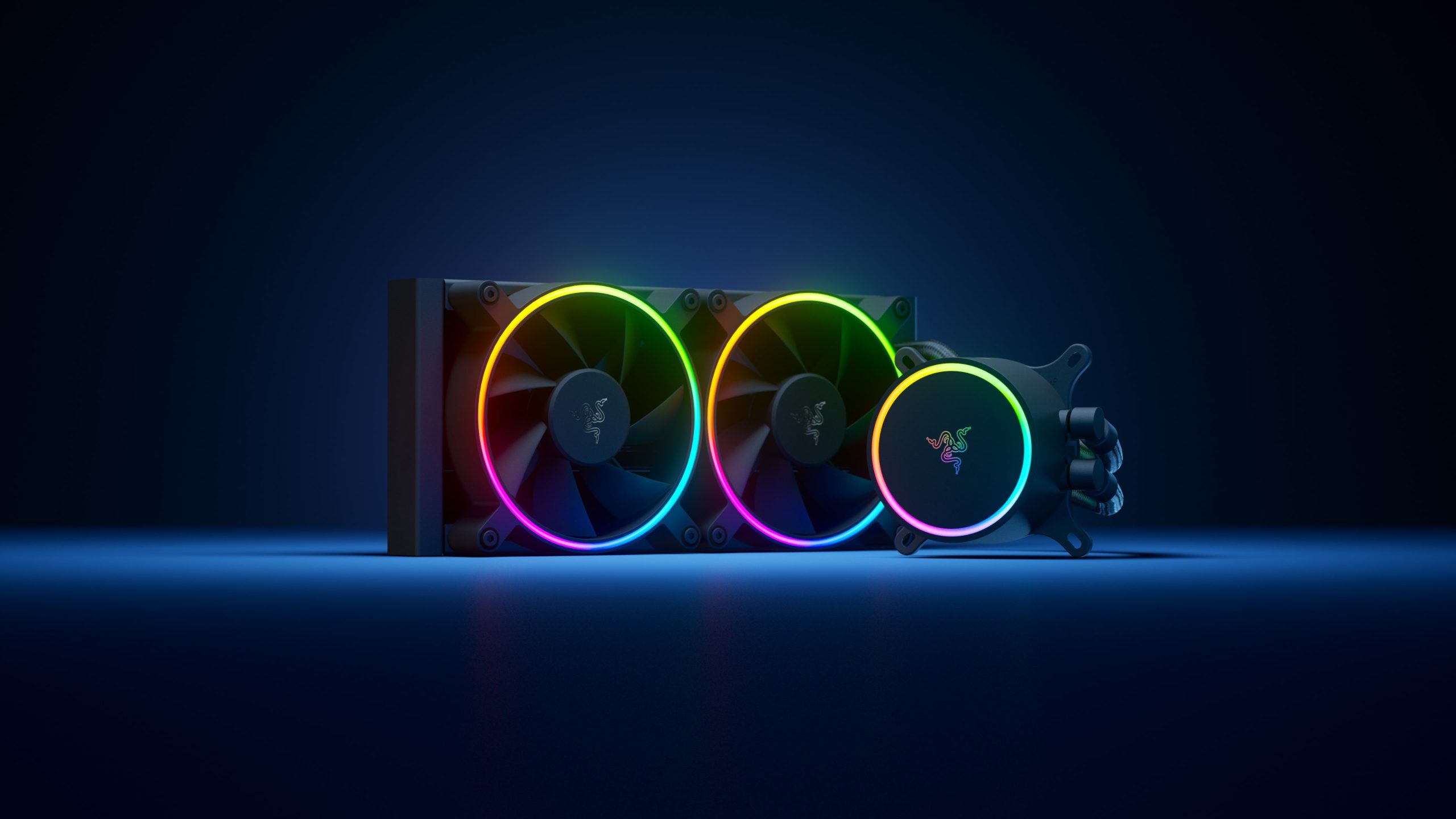 The Katana is a Platinum-rated ATX power supply carrying on the legacy of Razer's cool LED aesthetic.  (Image: Razer)