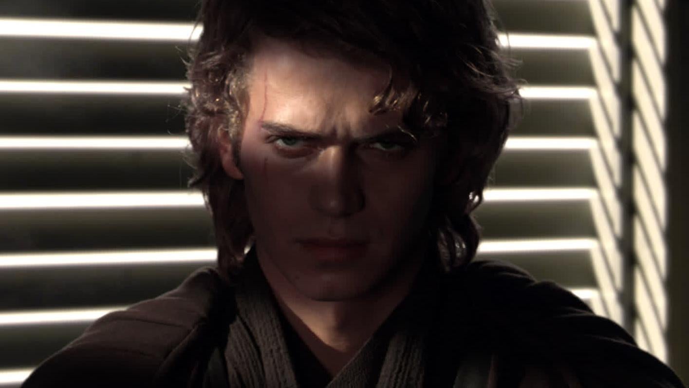 Anakin Skywalker as he appeared in Star Wars Episode II: Revenge of the Sith. (Screenshot: Lucasfilm/Disney)