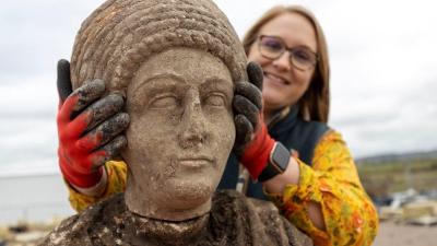 Rare Roman Statues Found Beneath Medieval Church in England