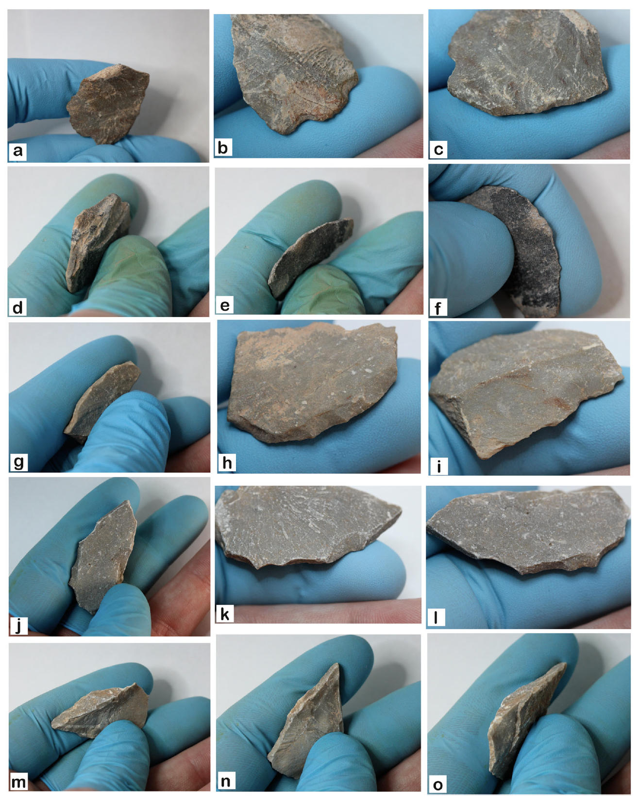 Apparent stone tools gathered at Chiquihuite Cave.  (Image: C. F. Ardelean et al., 2021)