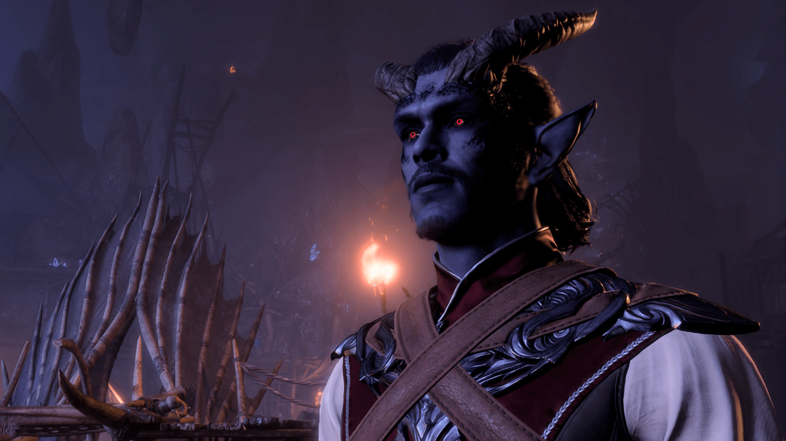 Say hello to my Tiefling draconic bloodline sorcerer, before he shatters you to death. (Screenshot: Larian Studios)
