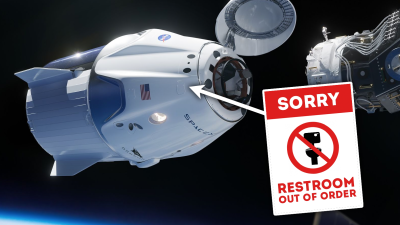 A Problem With The Toilet In SpaceX’s Dragon Capsule Means Astronauts Will Be In Diapers