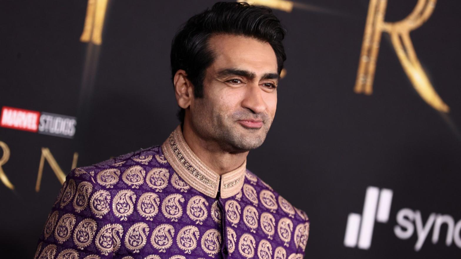 Kumail Nanjiani at Marvel's Eternals premiere on October 18 in Hollywood. (Photo: Rich Fury, Getty Images)