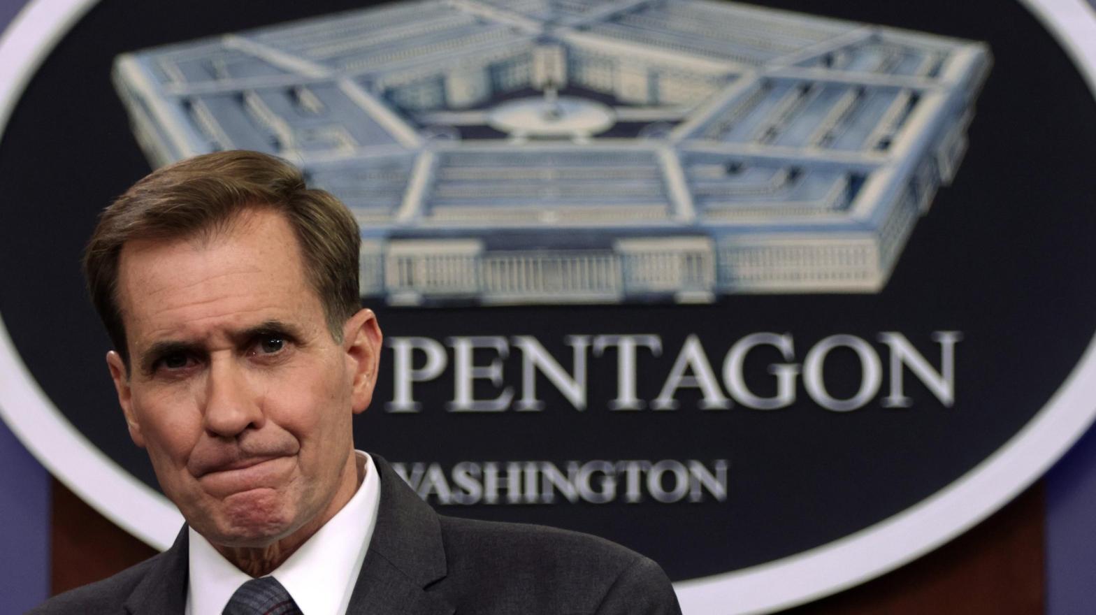 U.S. Department of Defence Press Secretary John Kirby participates in a news briefing at the Pentagon August 13, 2021 in Arlington, Virginia.  (Photo: Alex Wong, Getty Images)