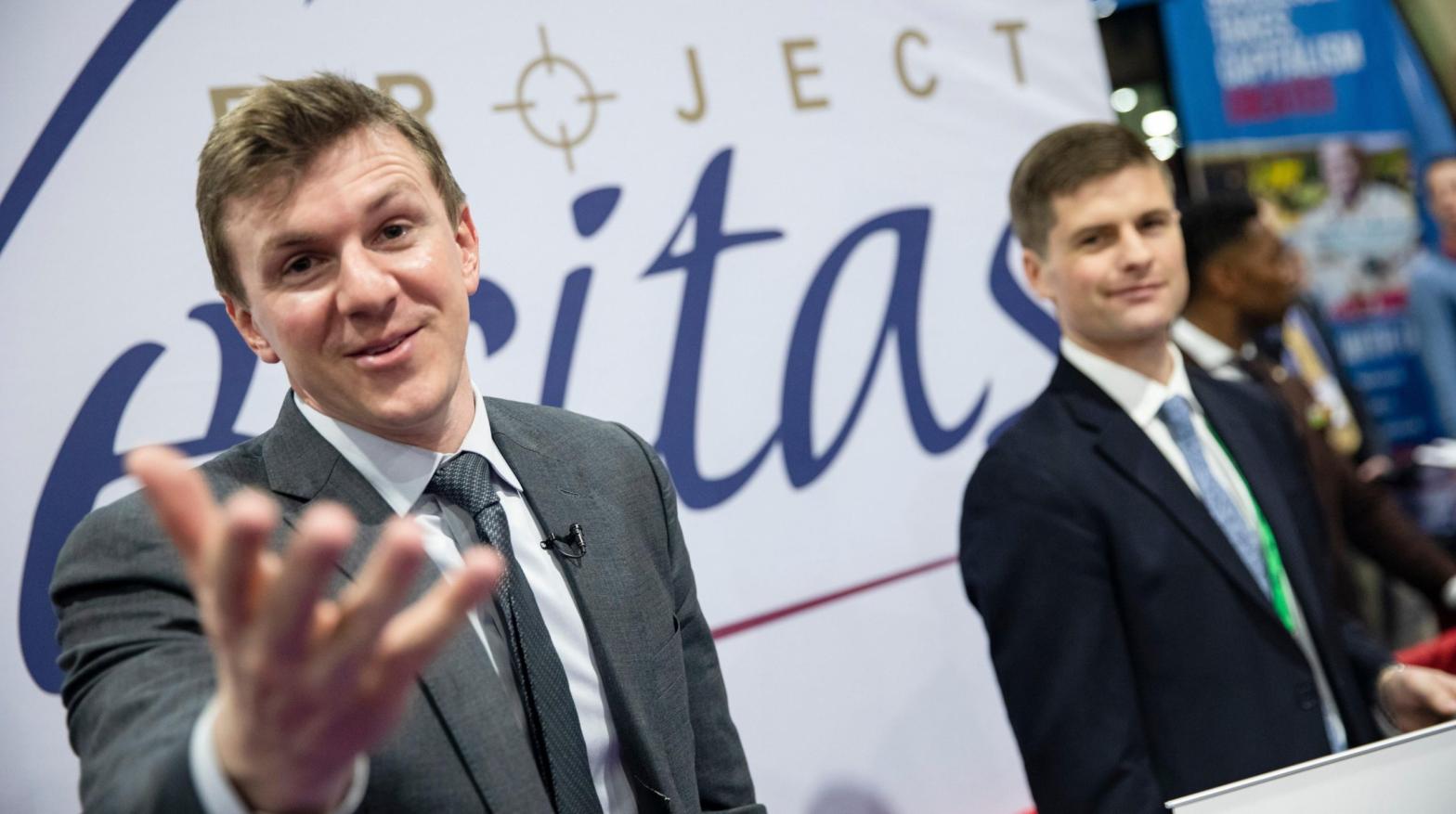 James O'Keefe, the founder of Project Veritas, at the Conservative Political Action Conference 2020 (CPAC) in National Harbour, Maryland on February 28, 2020.  (Photo: Samuel Corum, Getty Images)