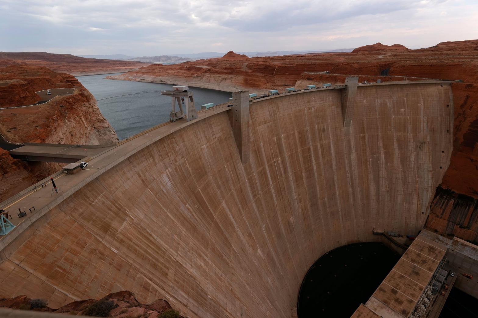 A view of the Glen Canyon Dam at Lake Powell on June 23, 2021 in Page, Arizona.  (Photo: Justin Sullivan, Getty Images)