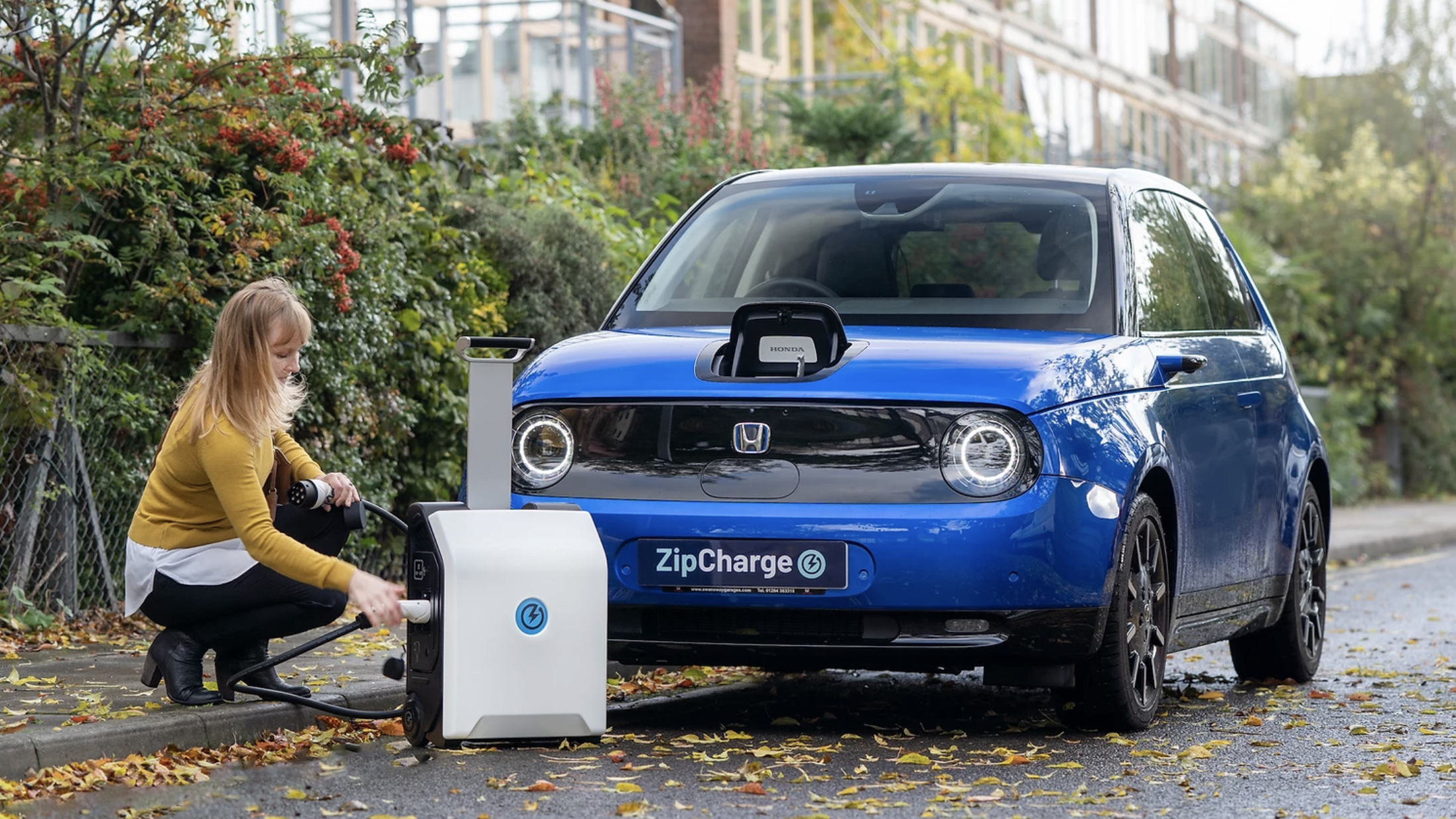 The ZipCharge Go Is A Portable, Rolling Charger For Electric Cars