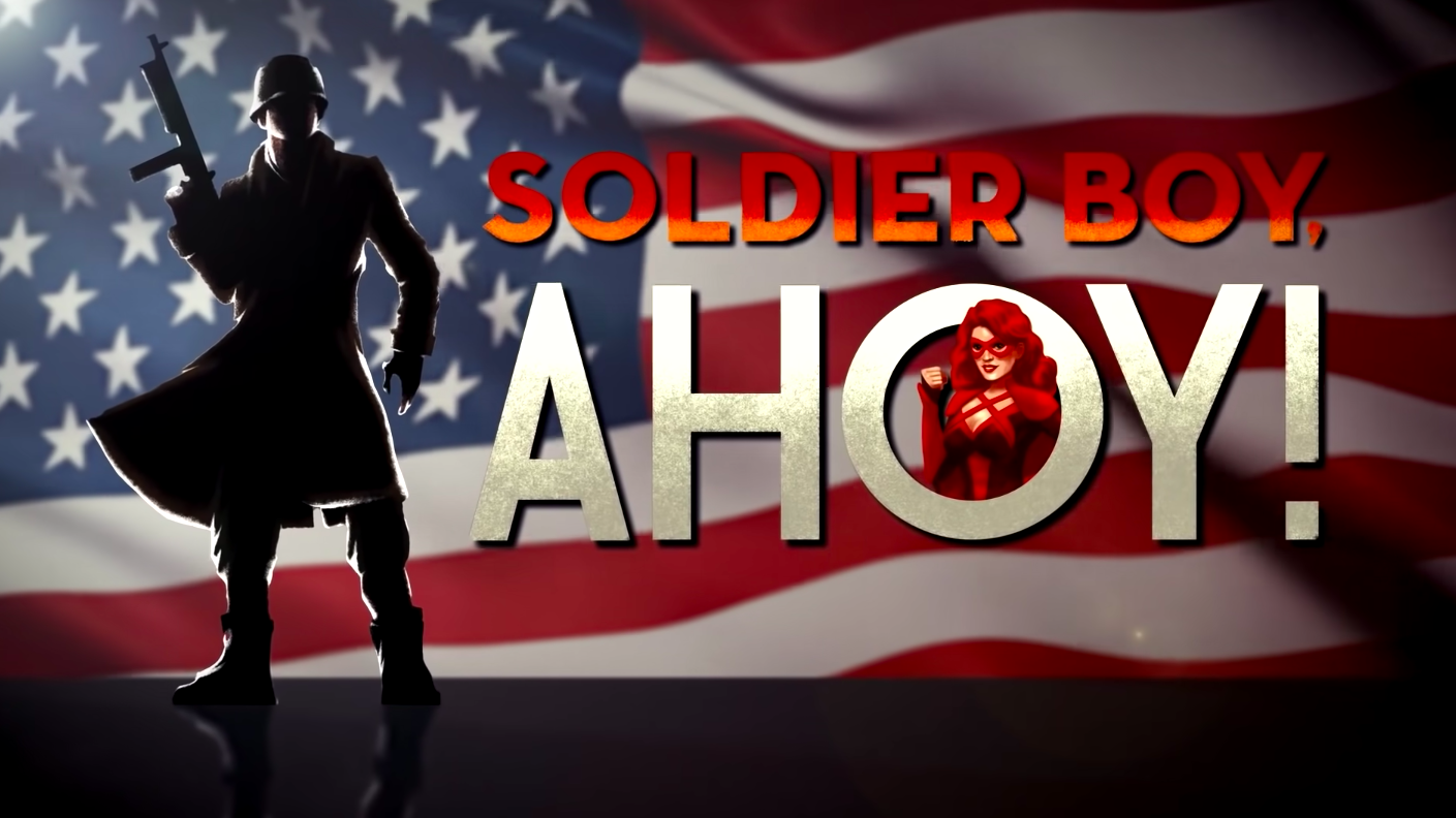 The title card for Soldier Boy, Ahoy! (Screenshot: Amazon Studios)