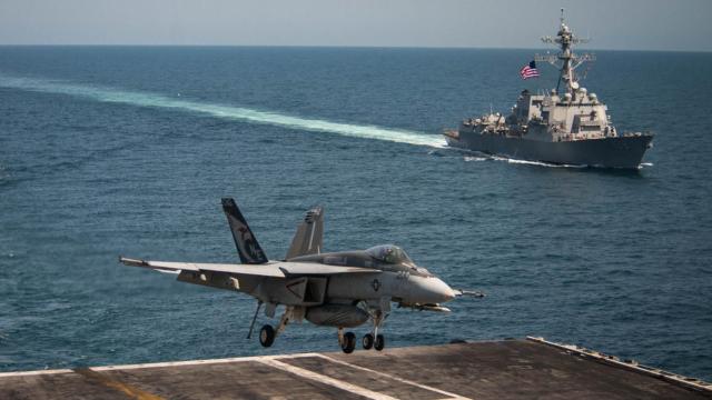 China Built Mock U.S. Warships for Target Practice, Satellite Images Suggest