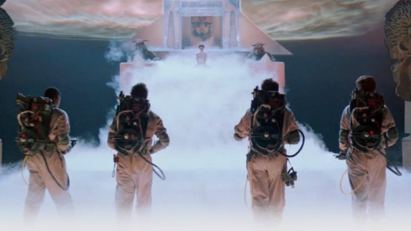 The ending of Ghostbusters. (Image: Sony Pictures)