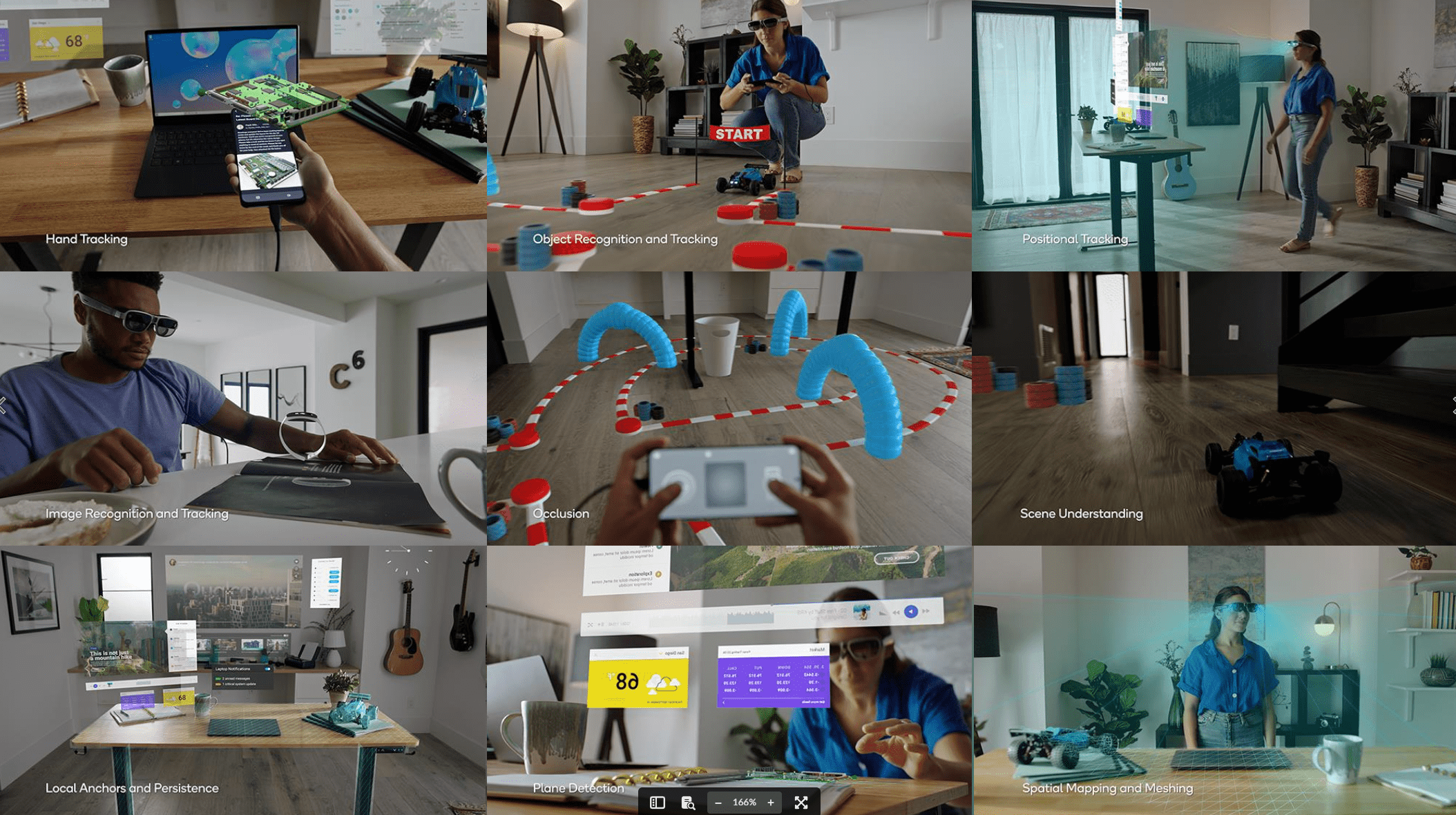Here are some examples of AR tools available in the Snapdragon Spaces platform. (Image: Qualcomm)