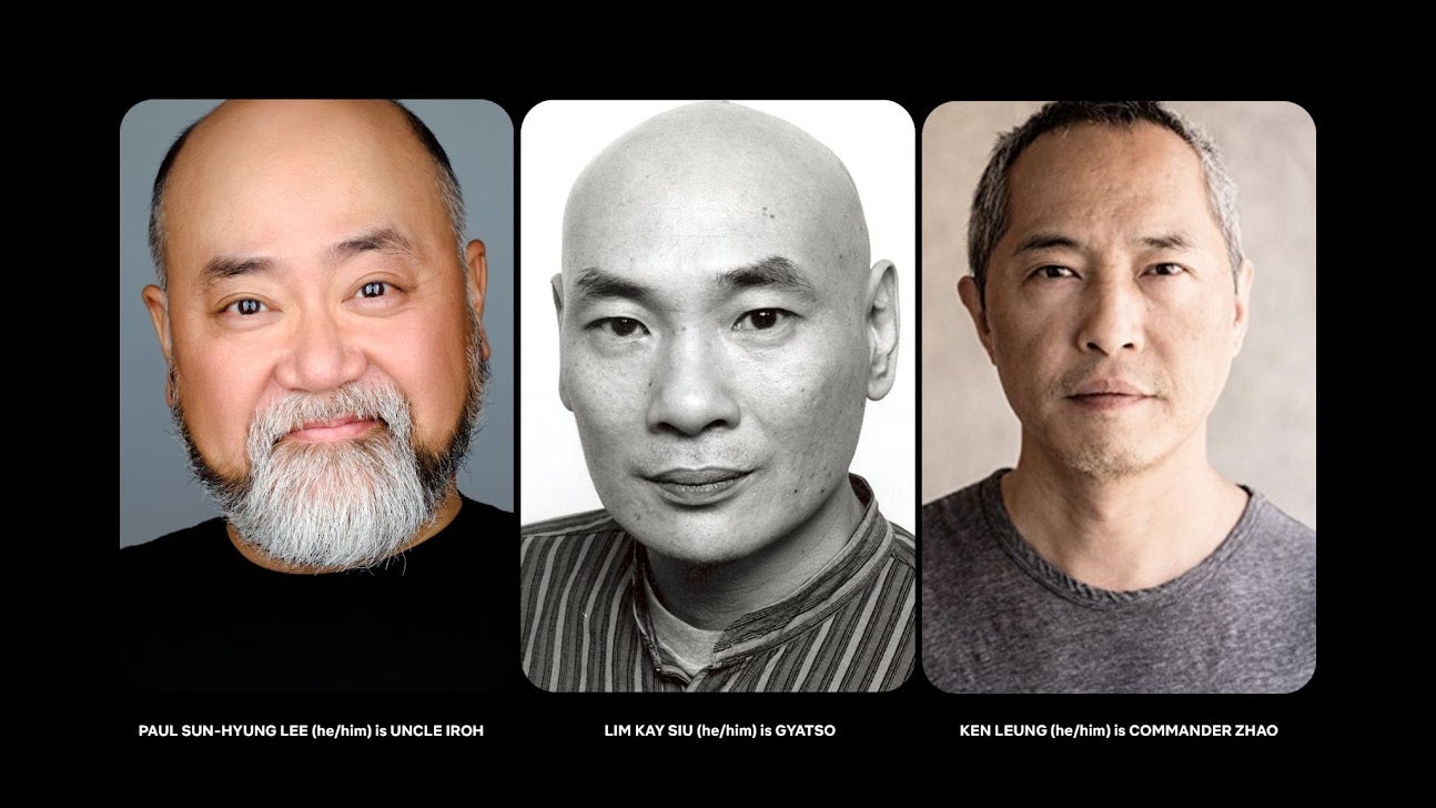 (From left to right): Paul Sun-Hyung Lee, Lim Kay Siu, Ken Leung (Image: Netflix)