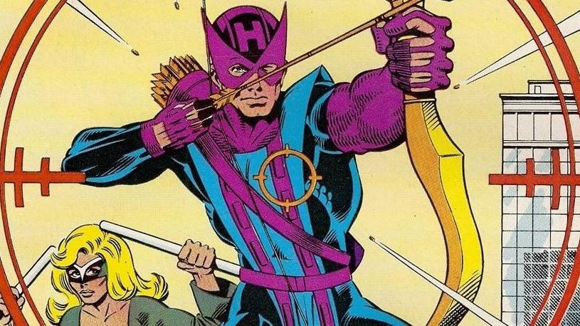 Old School Hawkeye gets a shout out in this new school clip. (Image: Marvel Comics)