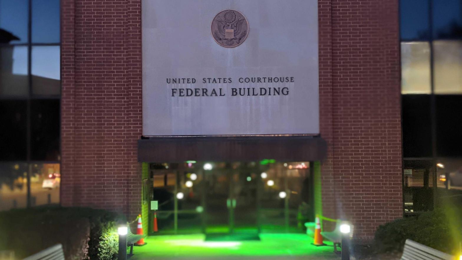 The federal courthouse in Charlottesville, Virginia, as seen on Nov. 12, 2021. (Photo: Tom McKay / Gizmodo)