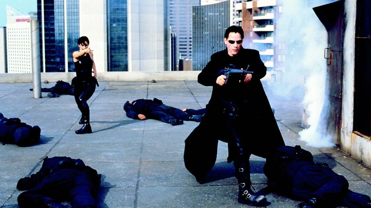 A roof top action sequence. (Image: Warner Bros.)