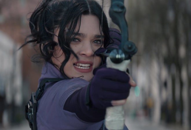 Why did Kate Bishop want to become an archer? Hawkeye answers. (Image: Marvel Studios)