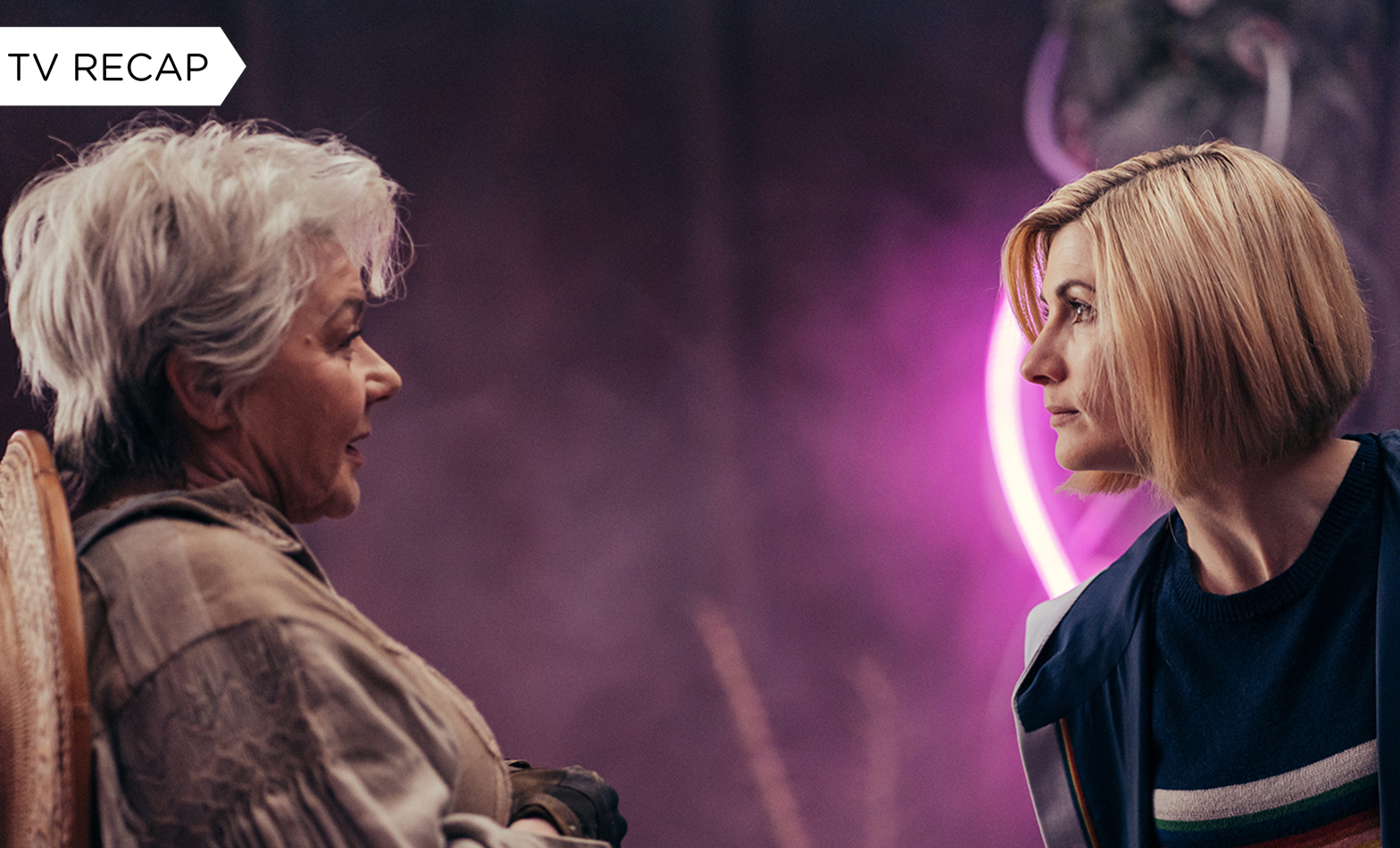 The Doctor gets answers... but does she really want them? (Photo: BBC)