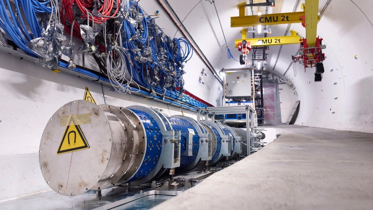 The FASER experiment in the Large Hadron Collider at CERN in Switzerland. (Photo: CERN)