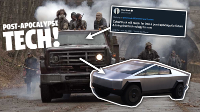Elon Musk Tweets About Cybertruck Bringing “Post-Apocalyptic” Technology To The Present