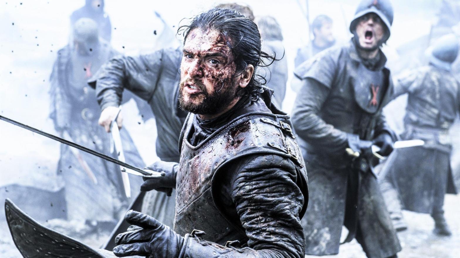 Jon Snow battles through a Game of Thrones episode we did get to watch. (Image: HBO)
