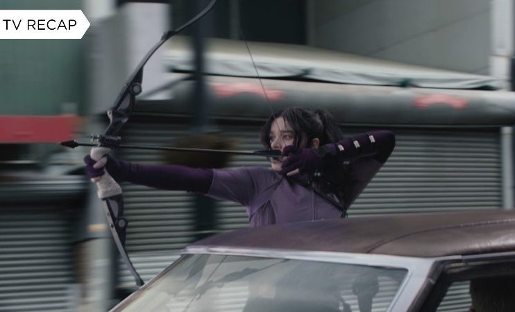 Kate Bishop finally got her trick arrows on Hawkeye. (Image: Marvel Studios)