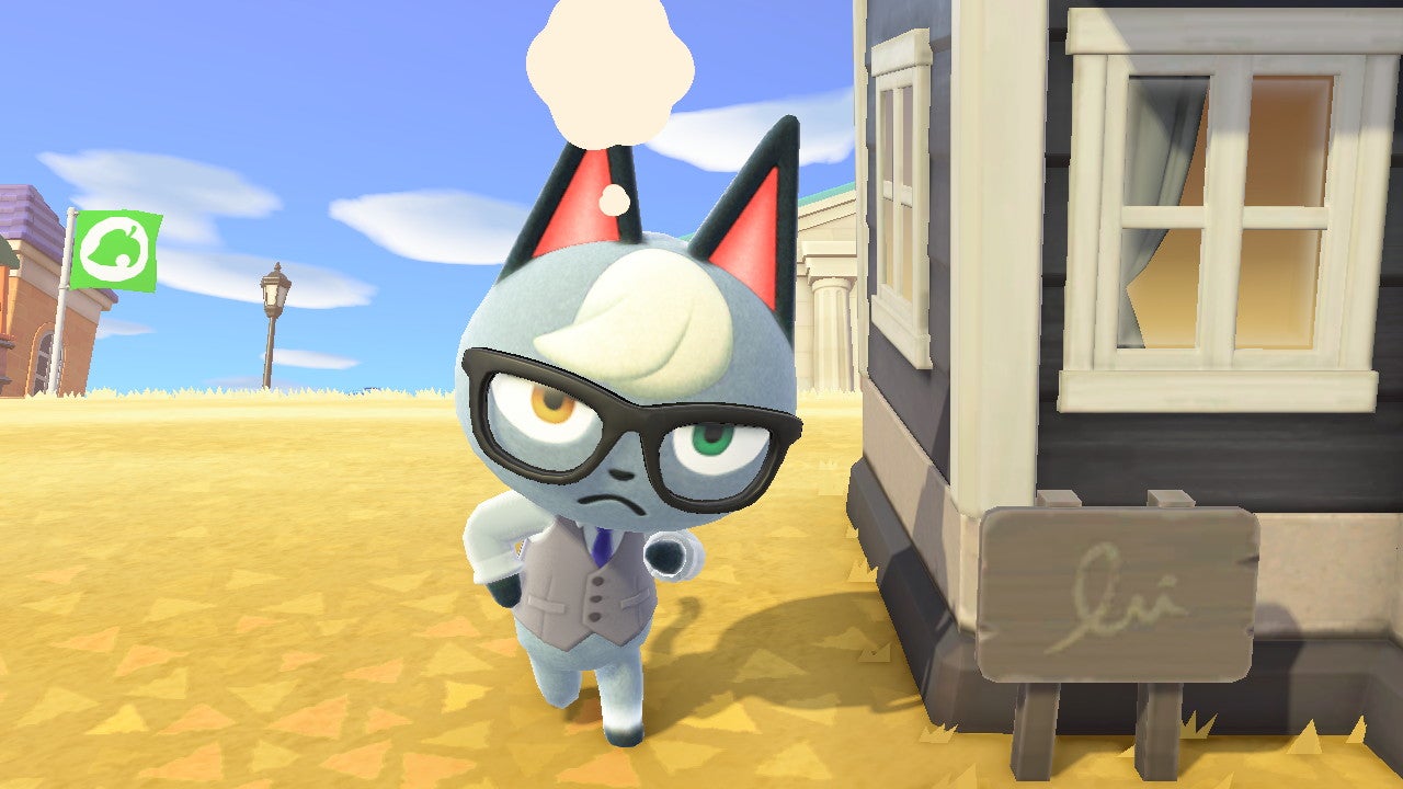 Raymond the cat walking around with something important on his mind. (Screenshot: Nintendo)