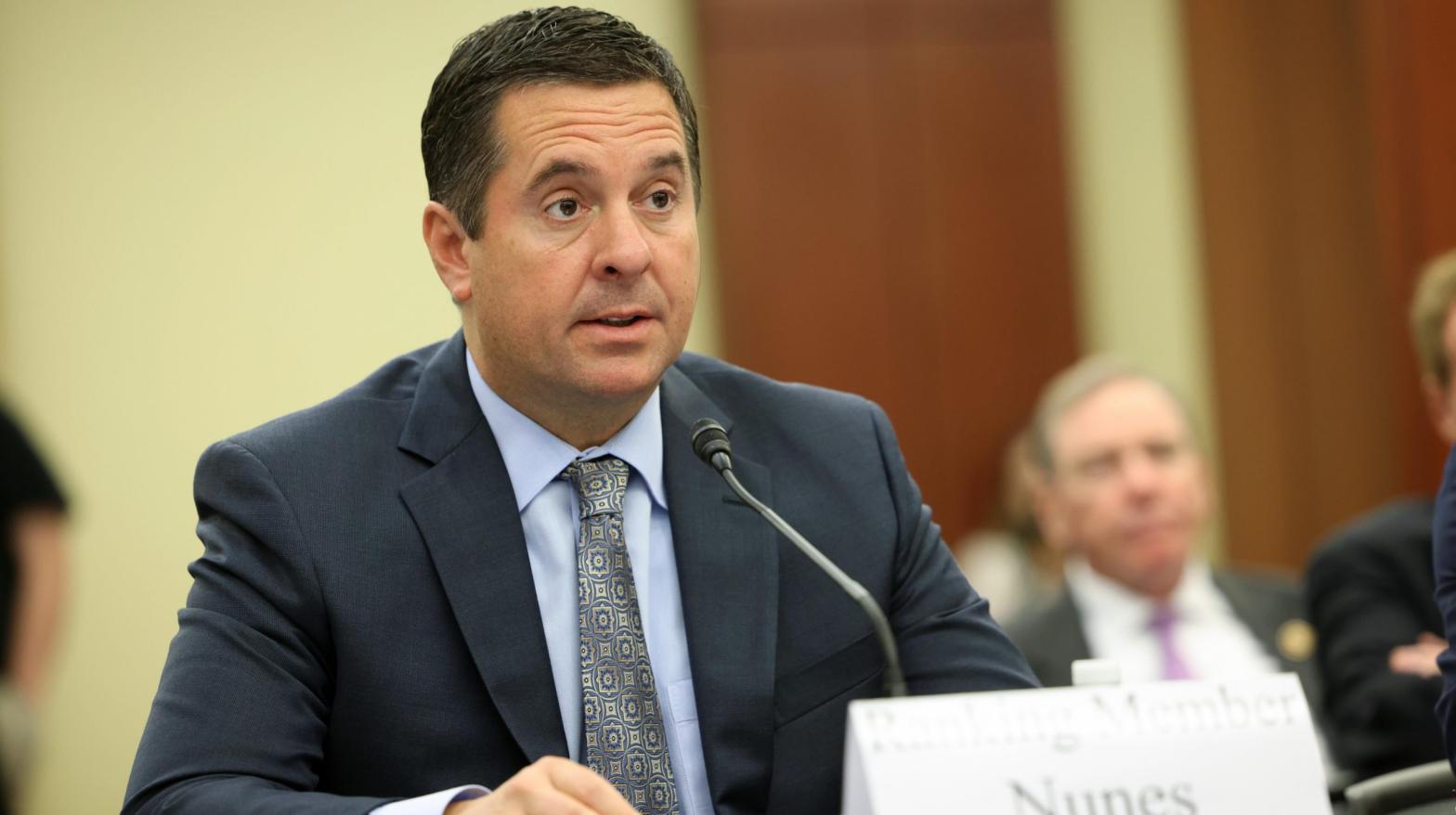 Soon-to-be former representative and future corporate fall guy Devin Nunes, seen here at a GOP forum on the origins of the coronavirus on June 29, 2021 in Washington, DC. (Photo: Kevin Dietsch, Getty Images)