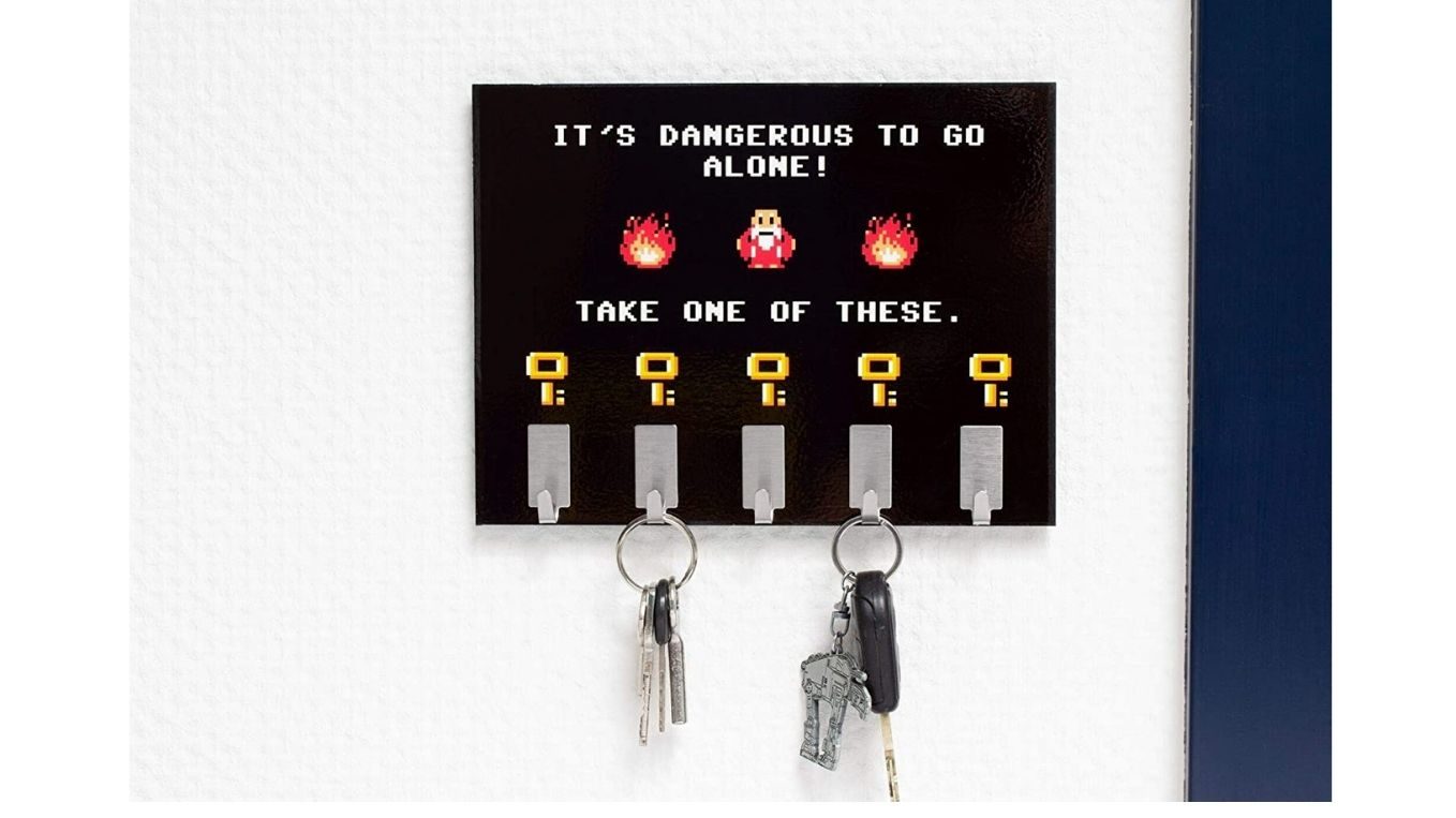 It's Dangerous To Go Alone key rack