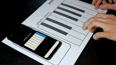 Printed Playable Paper Piano Wirelessly Draws All the Power It Needs From a Smartphone